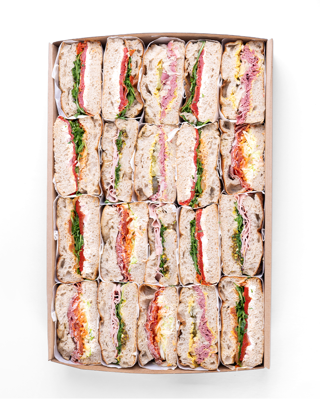 Focaccia Sandwich Platters (min. 10p)